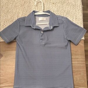 Striped Navy and White Kids Polo Shirt by Cecily & Co.